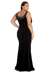 Plus Leanna Formal Heat Stone Dress - Lady Occasions