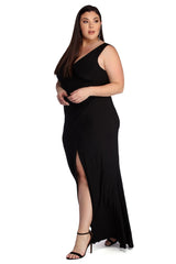 Plus Karla Formal Wrap Dress - Lady Occasions