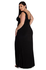 Plus Karla Formal Wrap Dress - Lady Occasions