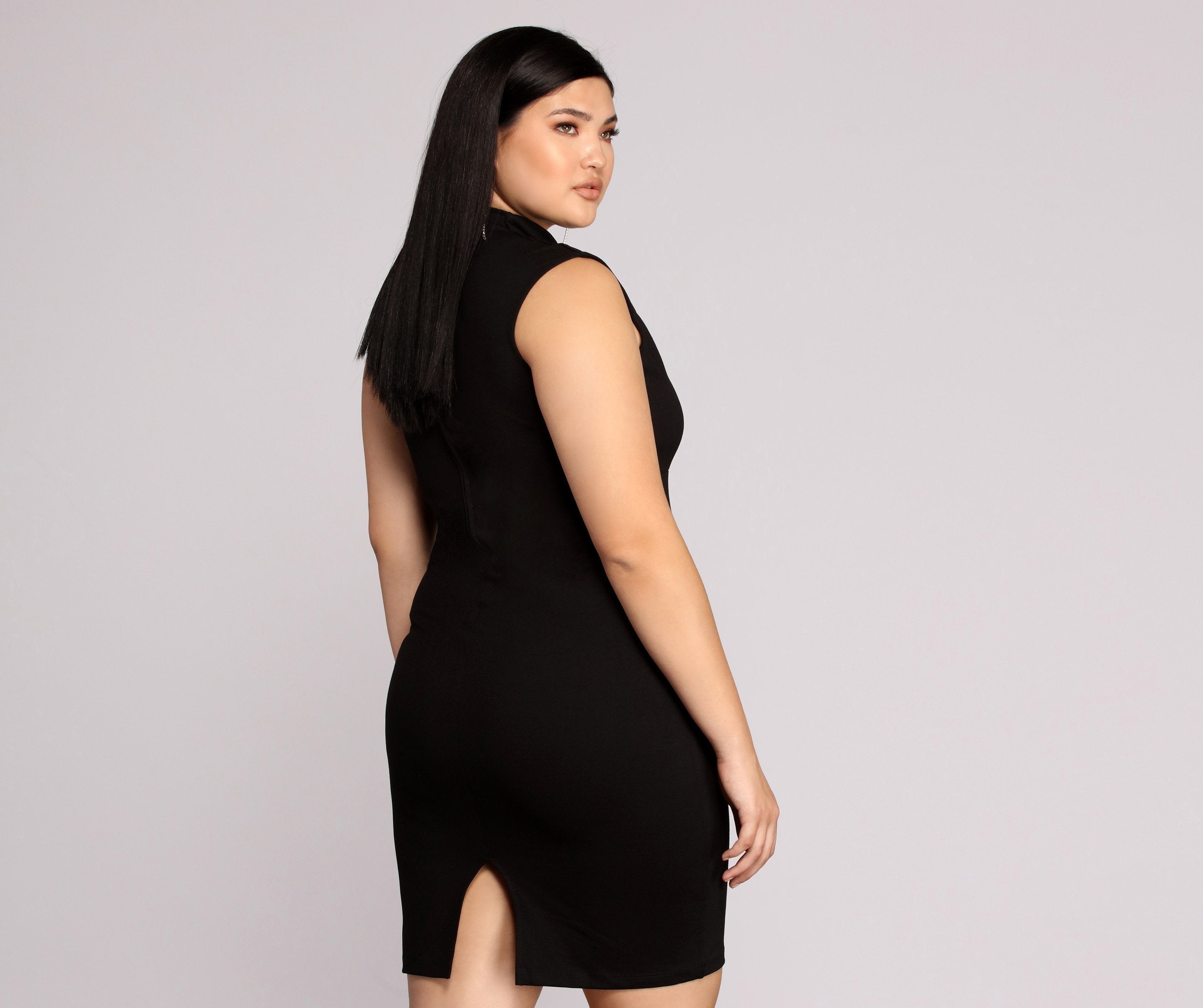 Plus Classic Midi Dress - Lady Occasions