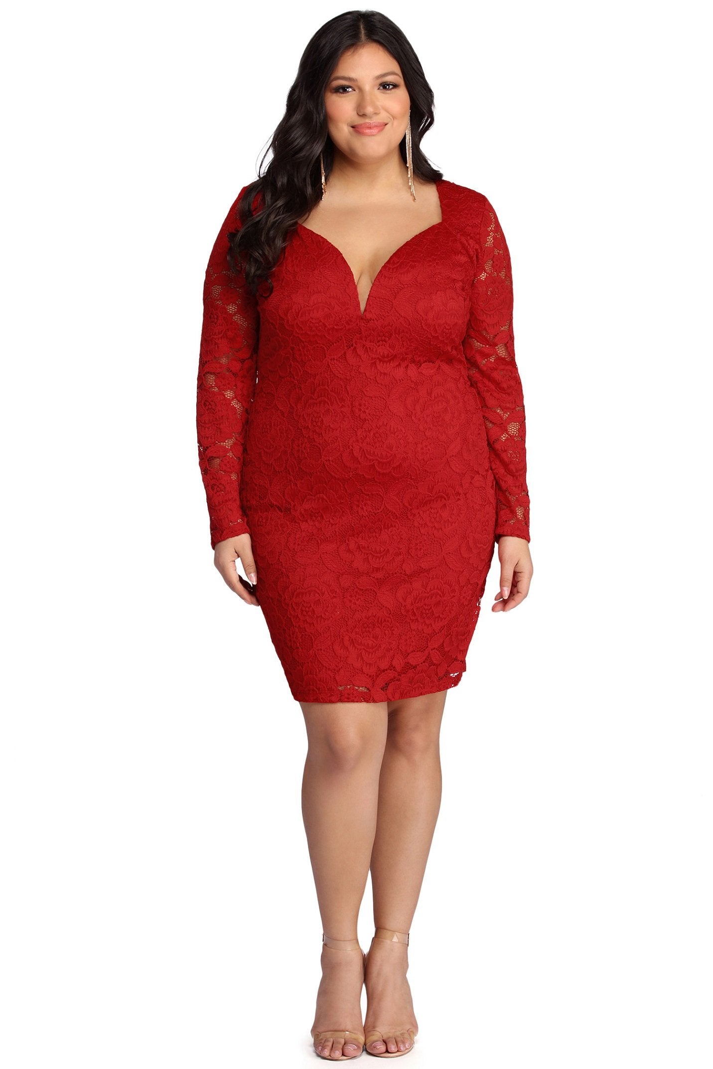 Plus Laced With Curves Dress - Lady Occasions