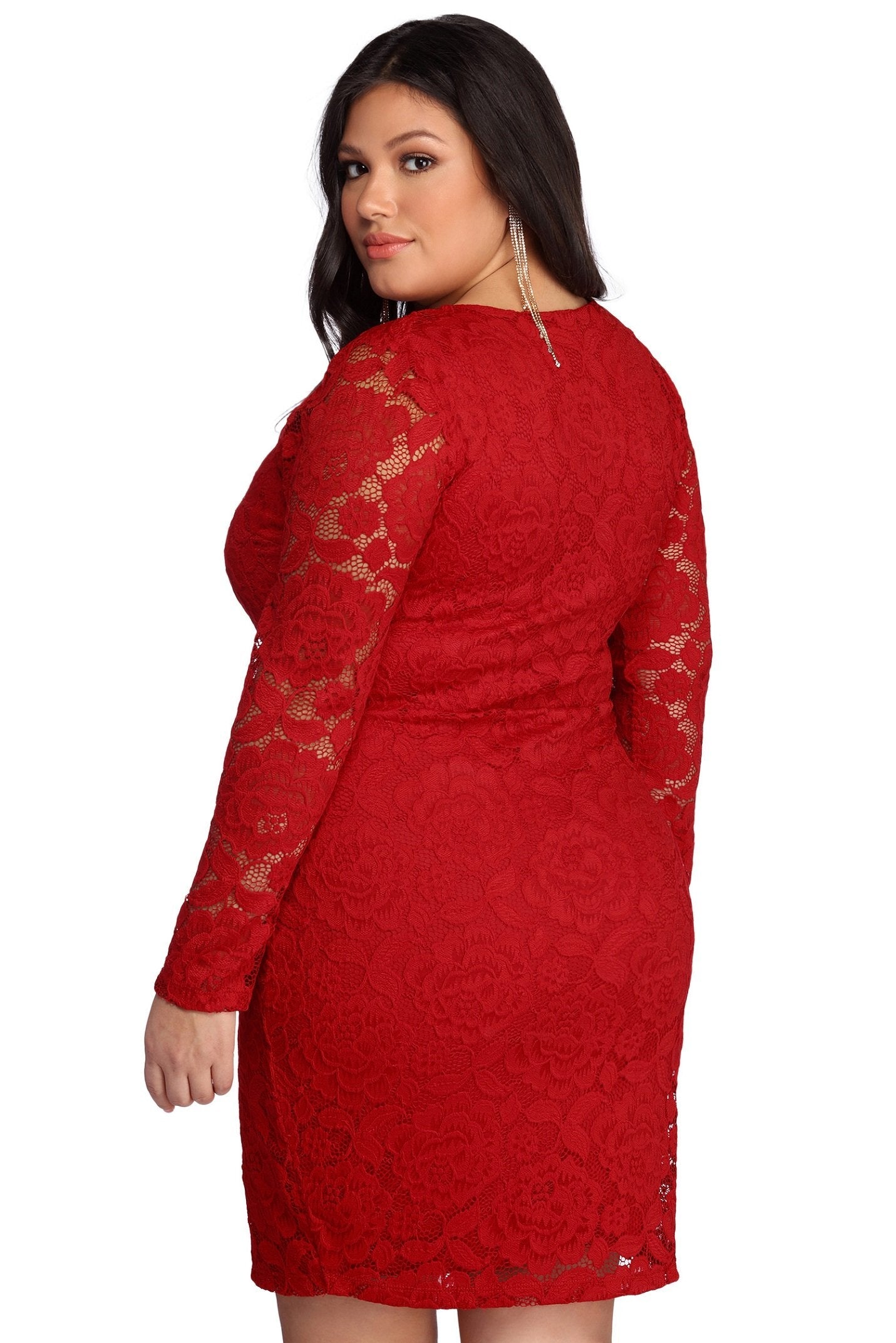 Plus Laced With Curves Dress - Lady Occasions