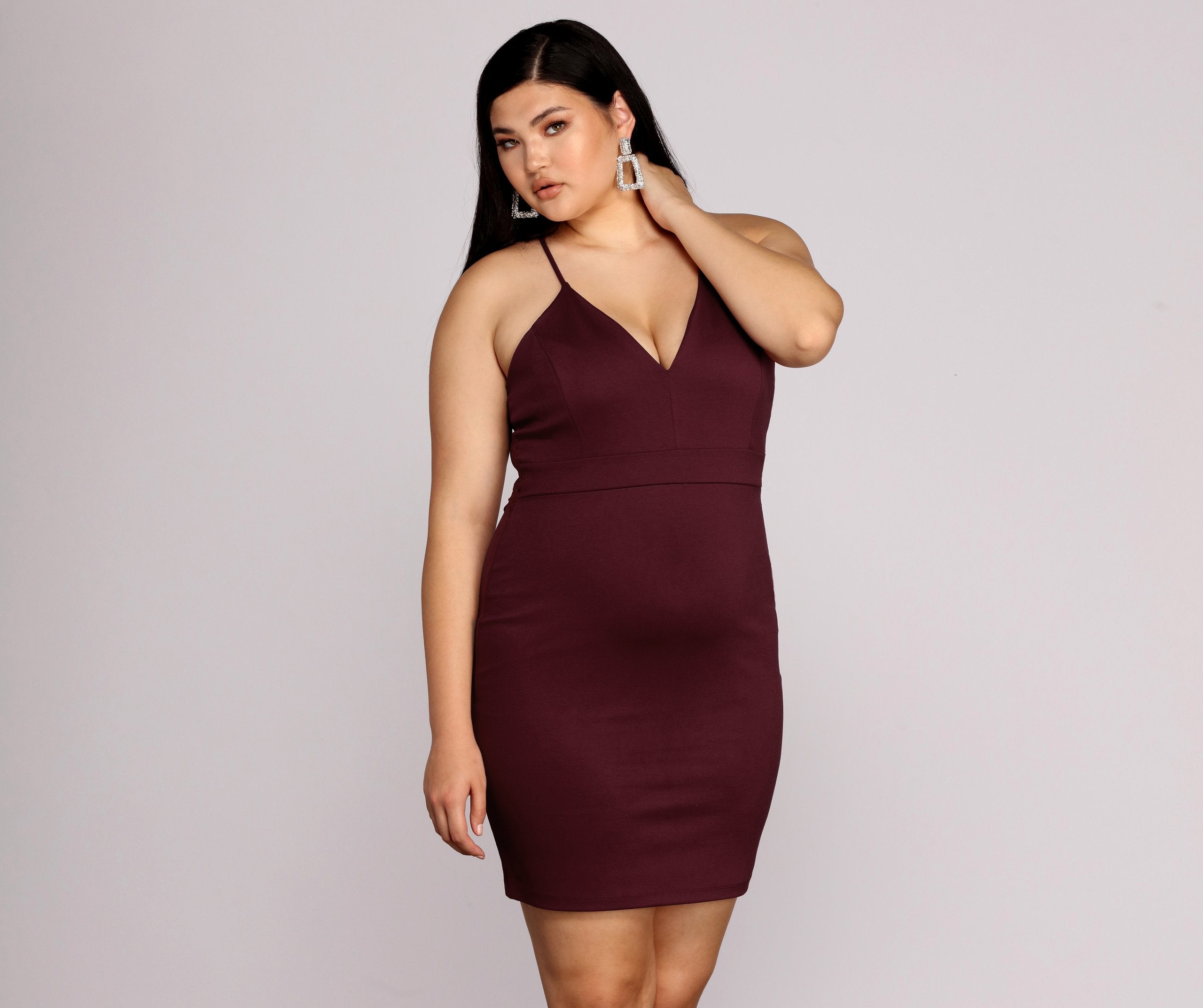 Plus Midnight Dreams Bodycon Dress - Lady Occasions