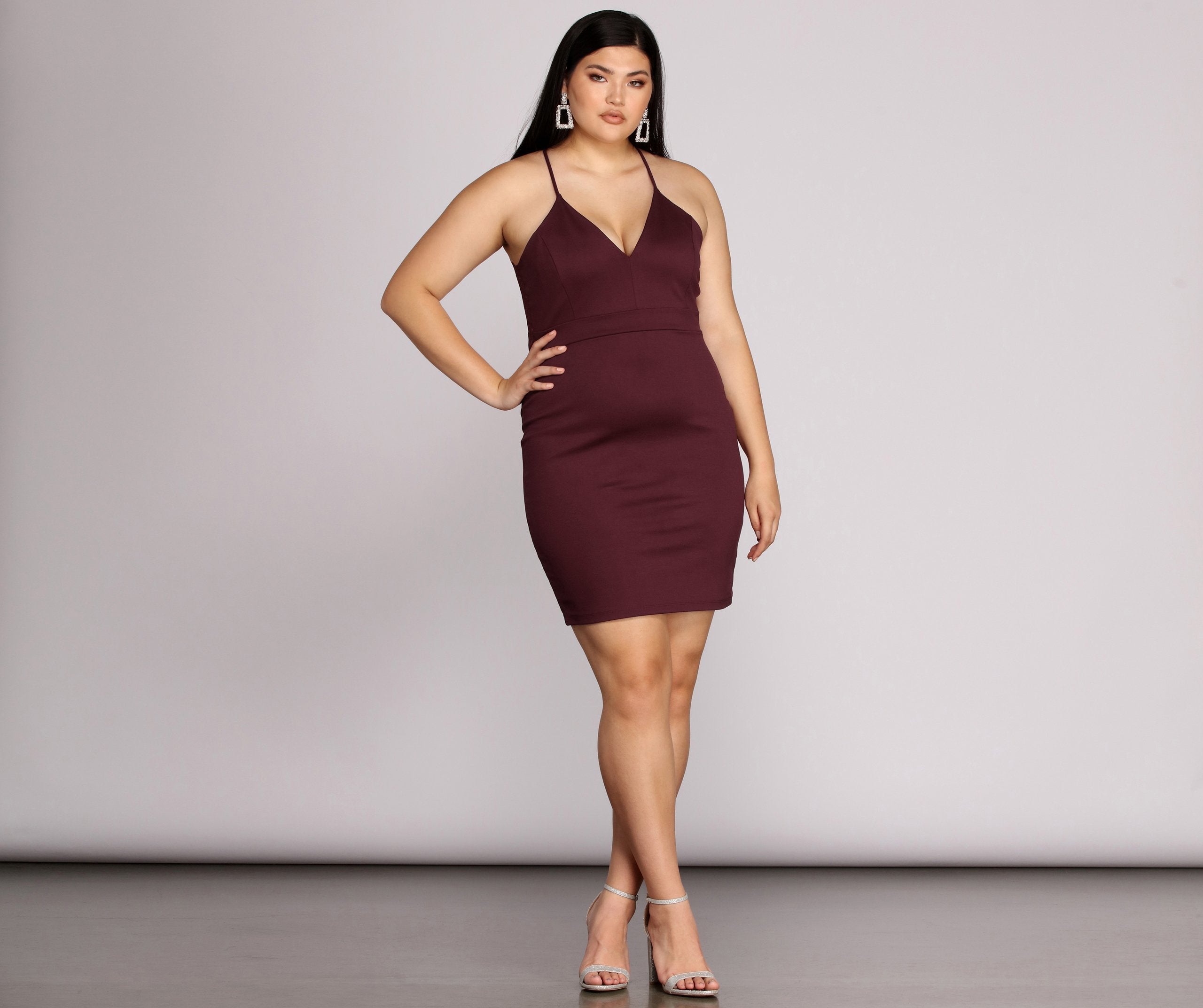 Plus Midnight Dreams Bodycon Dress - Lady Occasions