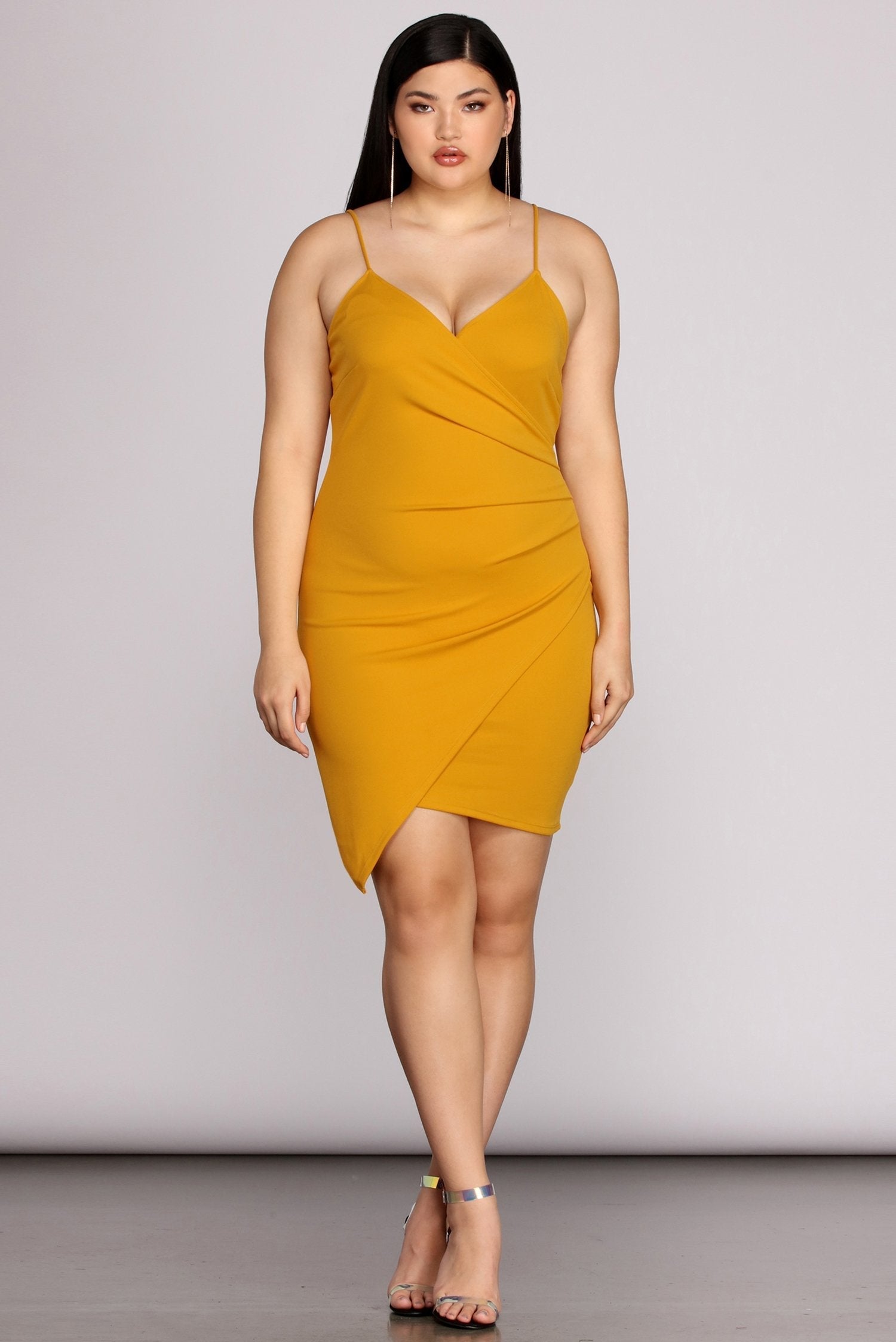 Plus Strappy & Stunning Mini Dress - Lady Occasions