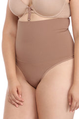 Plus High Waist Shaper Thong - Lady Occasions