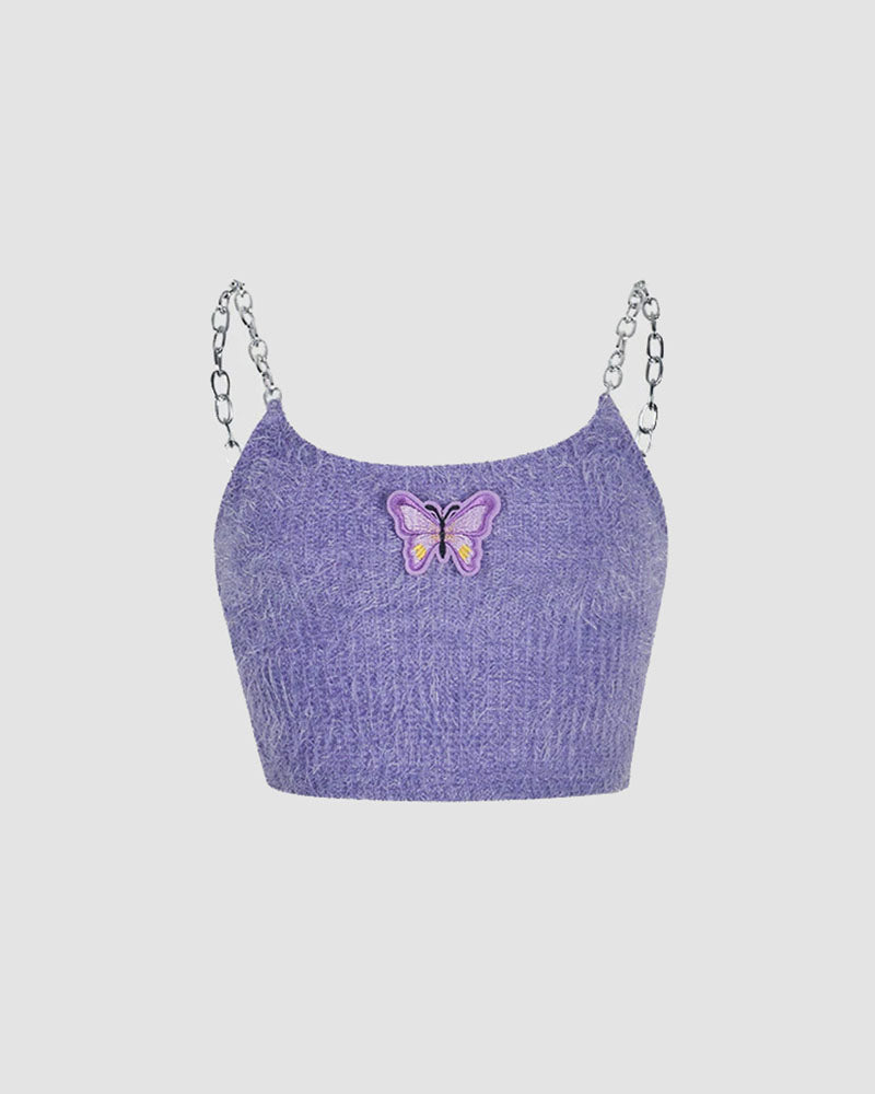 Empress Butterfly Chainstrap Cami Top