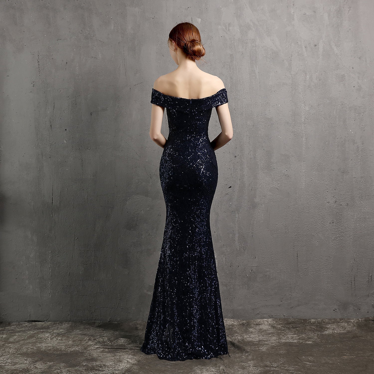 Olivia Formal Glitter Dress - Lady Occasions