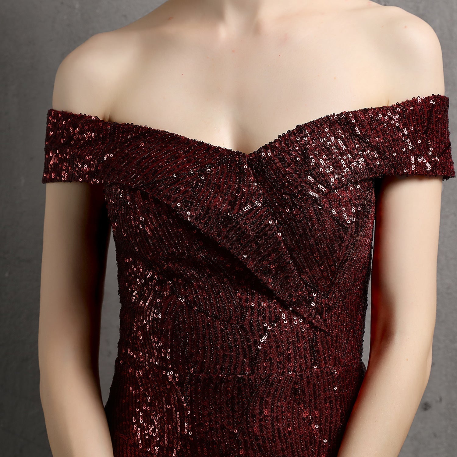 Olivia Formal Glitter Dress - Lady Occasions