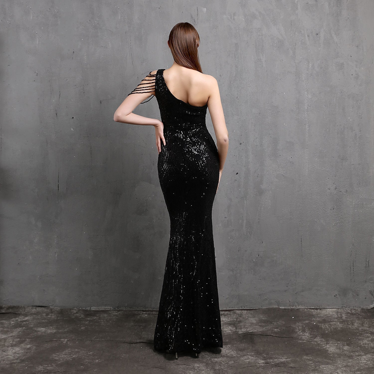 Mayven One Shoulder Formal Dress - Lady Occasions