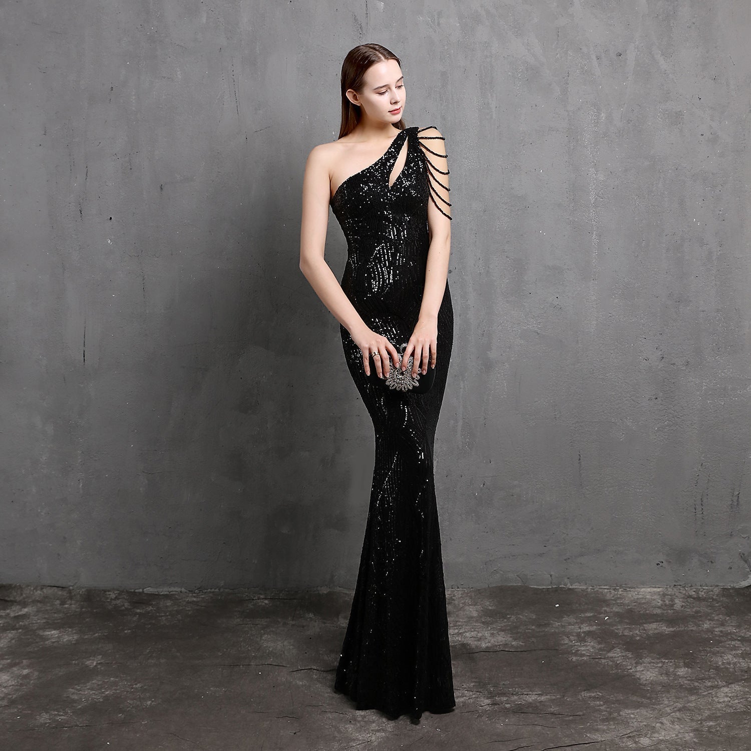 Mayven One Shoulder Formal Dress - Lady Occasions