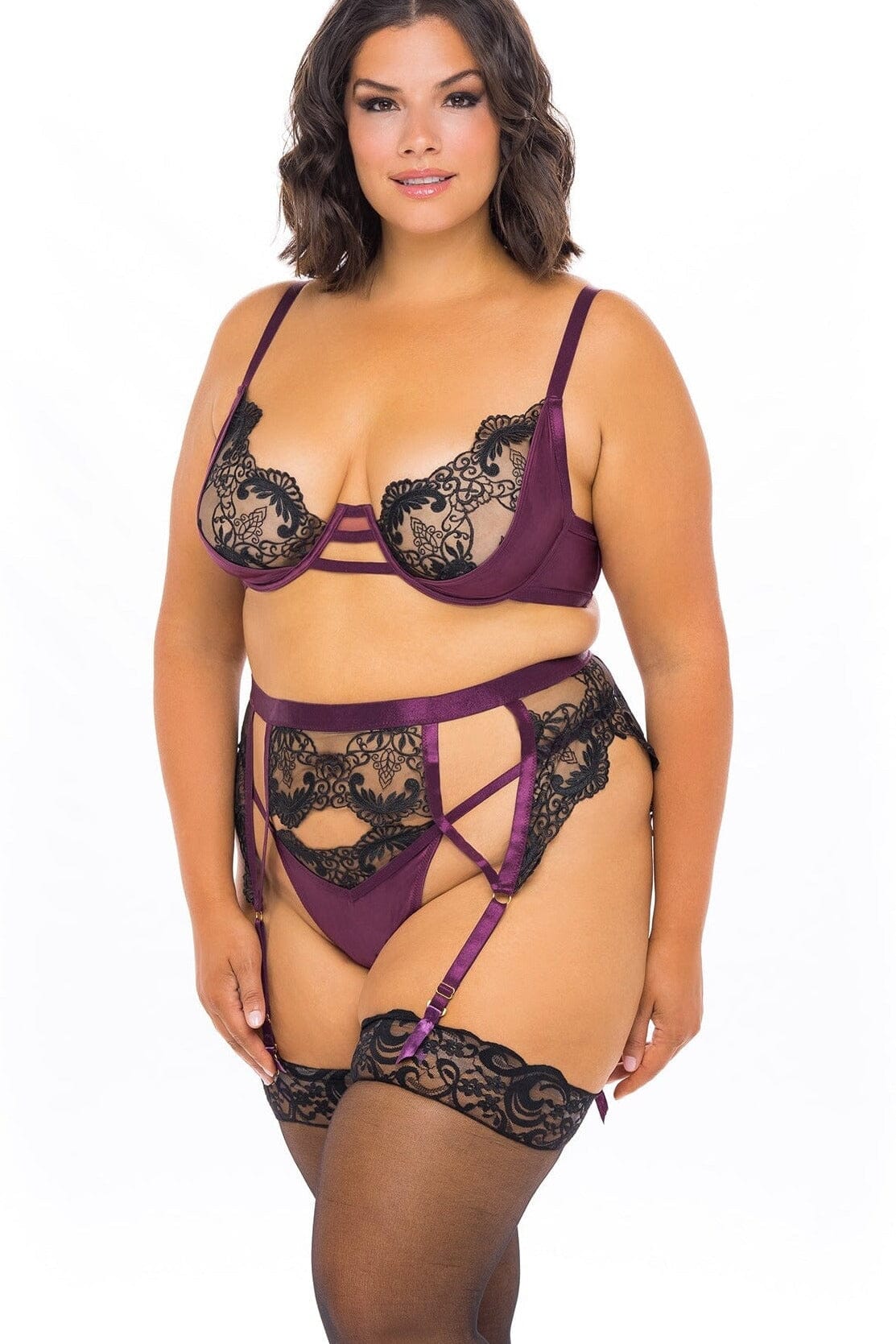 3Pc. Underwire Bra Set