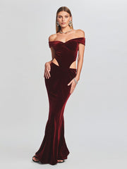 Lara Glitter Velvet Mermaid Dress