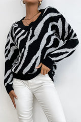 Zebra Print Sweater