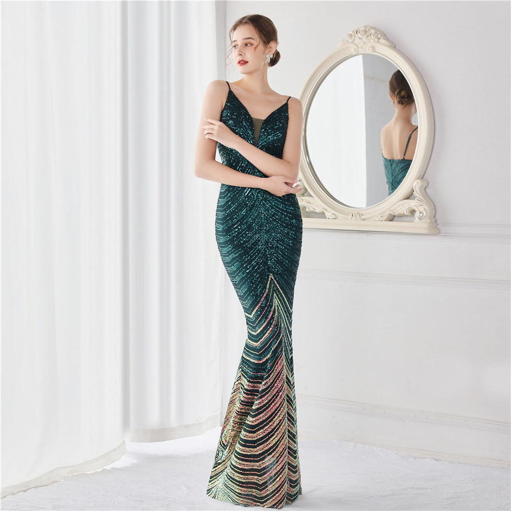 Amili Special Sequin Formal Mermaid Dress - Lady Occasions