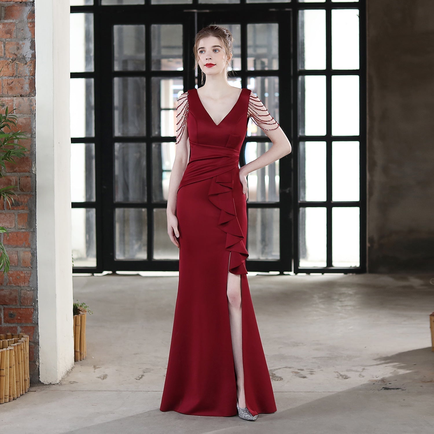 Ava Cowl Neck Formal Dress - Lady Occasions