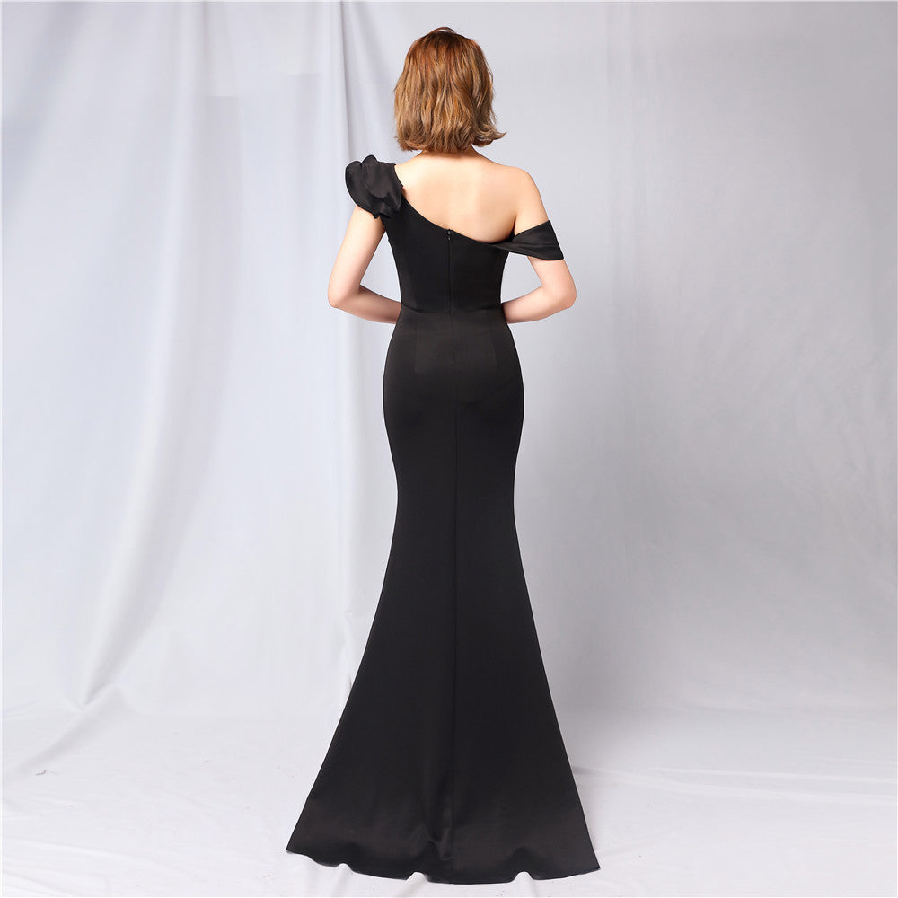 Delana Elegant Formal One Shoulder Dress - Lady Occasions