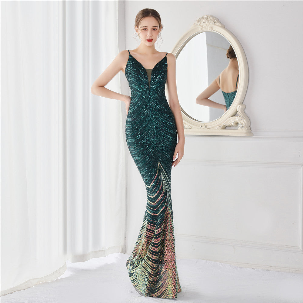 Amili Special Sequin Formal Mermaid Dress - Lady Occasions