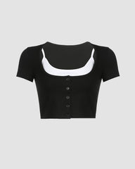 Ebony Rise Crop Top