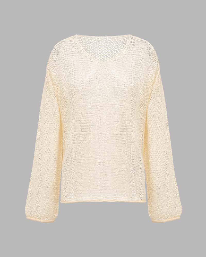 Ethereal Untitled Knit Oversized Sweater