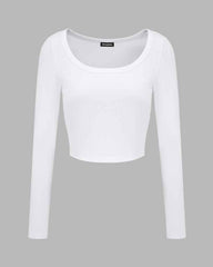 Esshall Scoop Neck Cropped Top