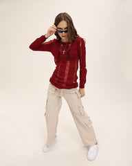 Dusty Dunes High Waisted Cargo Pants