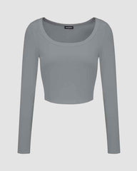 Esshall Scoop Neck Cropped Top