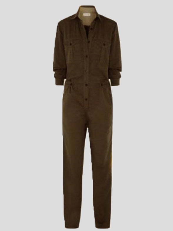 Lapel Pocket Button Long Sleeve Cargo Jumpsuits