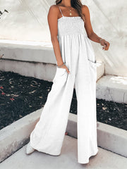 Loose Sling Pocket Wide-Leg Jumpsuit