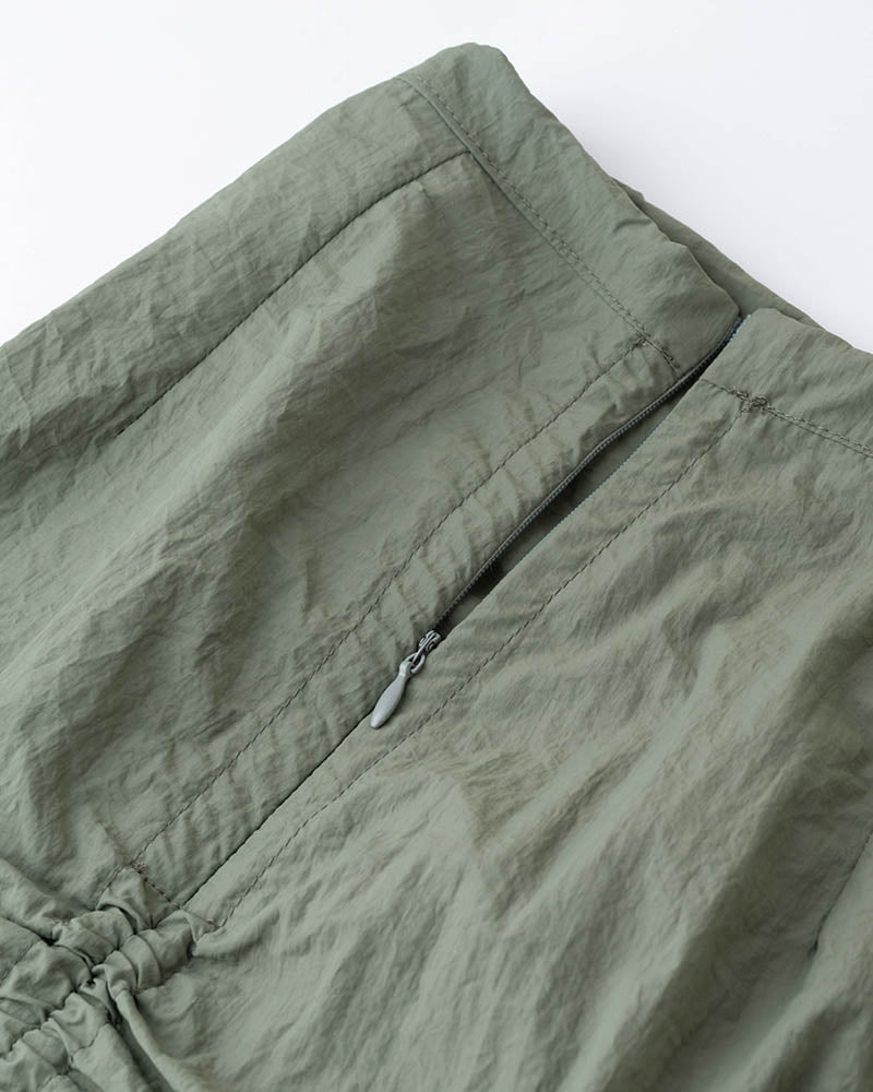 Emerald Dust High Waisted Cargo Skirt